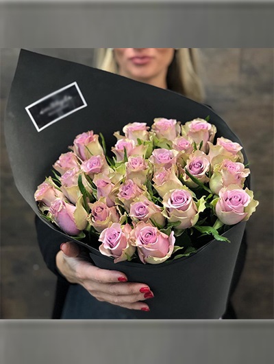 25 Adet Pembe Gül Özgün Tasarım Çiçekler 5588