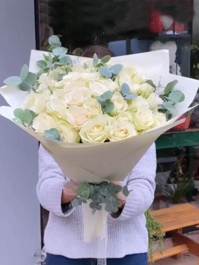 41 Adet Beyaz Gül Buket FG320