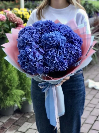 10 Adet Mavi Ortanca Buketi FG390