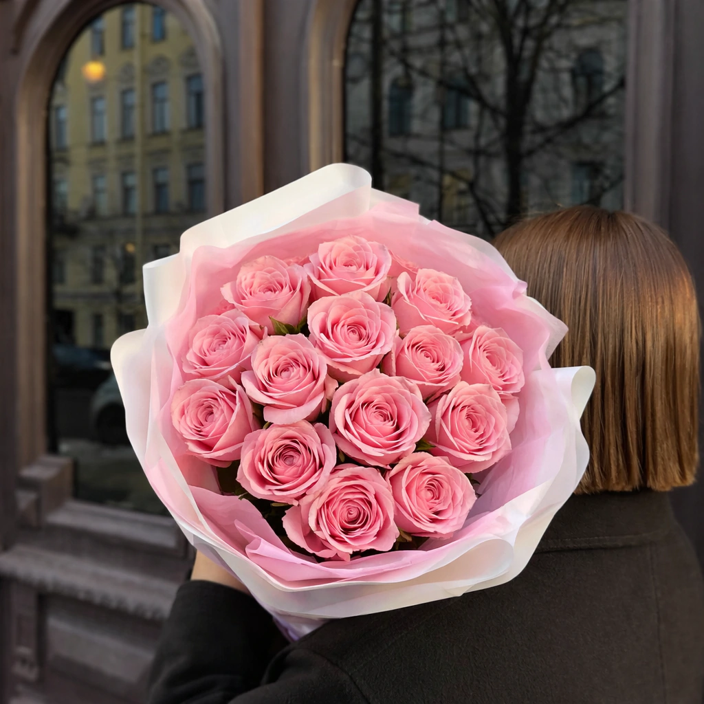 15 Adet Ekvador Pembe Gül FG316