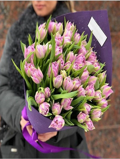45 Adet Pembe Lale Buket FG340